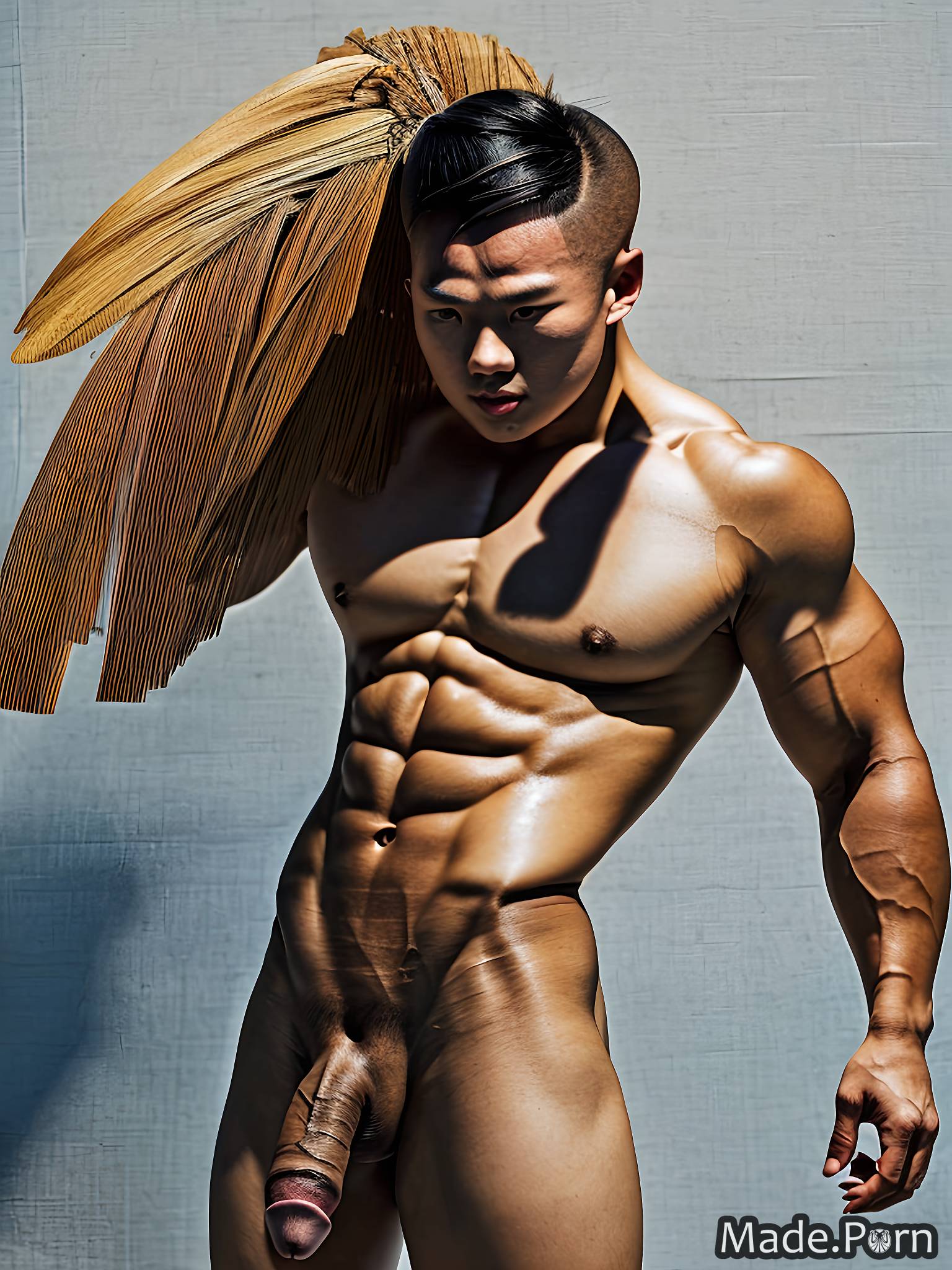 20 asian big cock muscular tattoos gay made