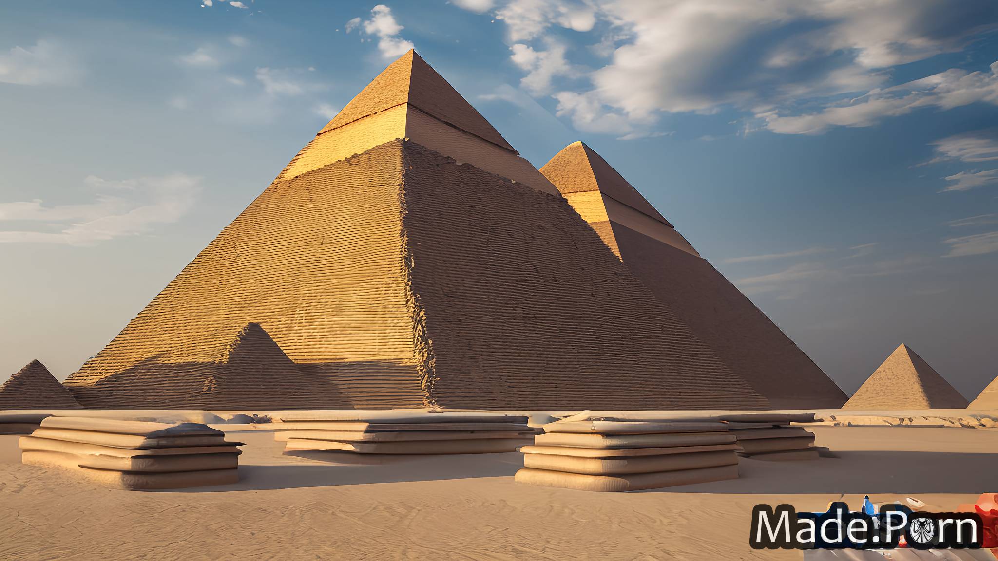 3d gigantic boobs deepthroat gay sunrise Pyramids of Giza, Egypt angel
