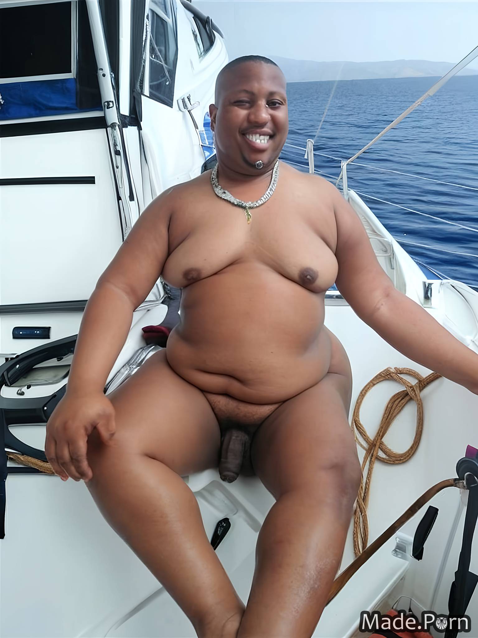 smile fat chubby pov big tits short hair yacht